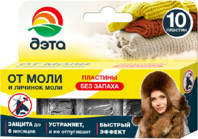 Антимоль Дэта Доктор Клаус от моли и ее личинок 66708656 (10шт) - 