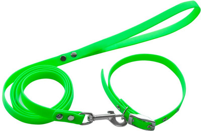 Ошейник с поводком ZOONIK 13620-02 (зеленый) - 