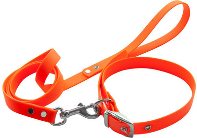 Ошейник с поводком ZOONIK 13660-01 (оранжевый) - 