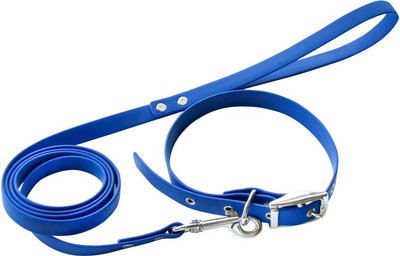 Ошейник с поводком ZOONIK 13610-03 (синий) - 