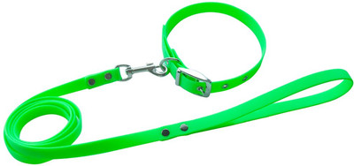 Ошейник с поводком ZOONIK 13610-02 (зеленый) - 