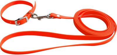 Ошейник с поводком ZOONIK 13610-01 (оранжевый) - 