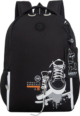 Школьный рюкзак Grizzly RB-651-5 (черный/белый) - 