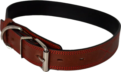Ошейник ZOONIK Премиум классик / 10131-3 (коньячный) -