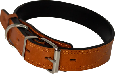 Ошейник ZOONIK Премиум классик / 10131-4 (апельсин) -