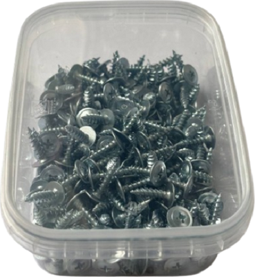 Саморез MFIX С прессшайбой 4.2х13 острый оцинкованный (200шт, контейнер) - 