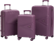 Набор чемоданов Maleta PP-53 (3шт, фиолетовый) -