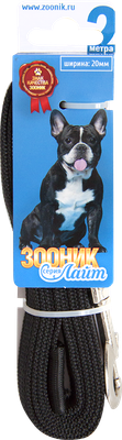 Поводок ZOONIK Лайт / 11454 (черный) -