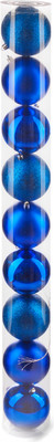 Набор шаров новогодних Ausini VT25-04010-4 (синий, 9шт) - 