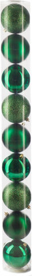 Набор шаров новогодних Ausini VT25-04010-6 (темно-зеленый) - 