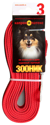 Поводок ZOONIK Капроновый / 11439-4 (красный) - 