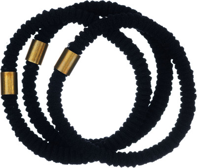 Набор резинок для волос Dewal RE047 (3шт, черный) - 