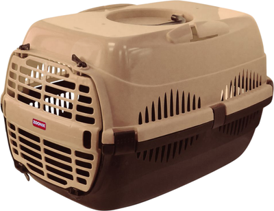 Переноска для животных ZOONIK 22600-3 (бежевый/коричневый) - 