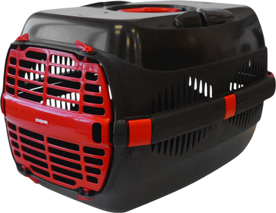 Переноска для животных ZOONIK 22600-5 (черный/красный) - 