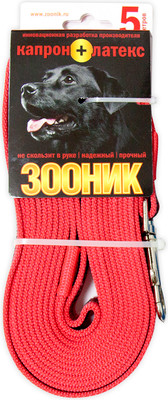Поводок ZOONIK Капроновый / 11421-4 (красный) - 