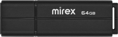 USB flash накопитель Mirex Line Black 64GB (13600-FMULBK64) - 