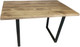 Обеденный стол Iva-Wood 120x80 Натуральный дуб (край прямой, подстолье металл Трапеция-обр.) - 