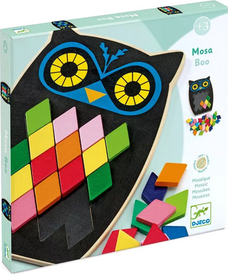 

Развивающая игра, Educational Wooden Games Мозаика Сова DJ01693