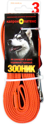 Поводок ZOONIK Капроновый / 11423-2 (оранжевый) -