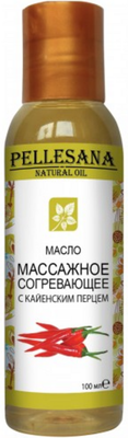 Масло для тела Pellesana Массажное согревающее с каенским перцем (100мл) - 