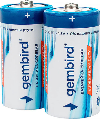 Комплект батареек Gembird GB-R14P-2F (2шт) - 