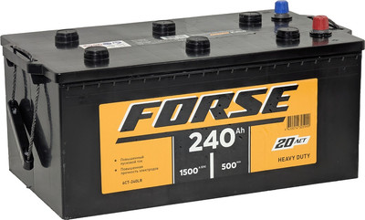 Автомобильный аккумулятор Forse Евро +/- 1500A / 6СТ-240LR (240 А/ч) - 