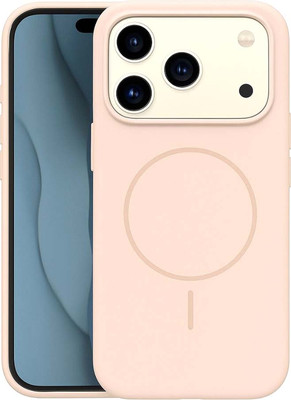 Чехол-накладка Bingo Silicone Magnetic для iPhone 17 Pro (пудровый) -