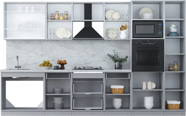 Купить Кухонный гарнитур Интерлиния Мила Пластик 3.4 в Солигорске