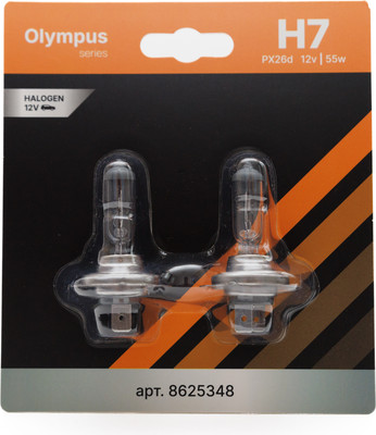 Комплект автомобильных ламп Storex Olympus H7.12V.55W / 8625348 (2шт) -