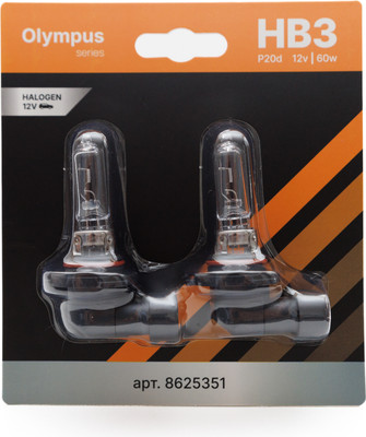 Комплект автомобильных ламп Storex Olympus HB3 9005.12V.60W / 8625351 (2шт) -