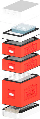 Улей Lyson Дадан На 6 Рамок / WDD58RDW (красный/неокрашенный) -