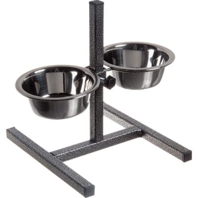 Подставка для мисок ZOONIK 08811-2 (металлик, с мисками) - 