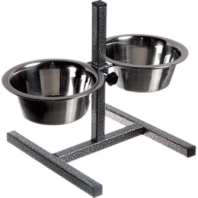 Подставка для мисок ZOONIK 08812-2 (металлик, с мисками) - 
