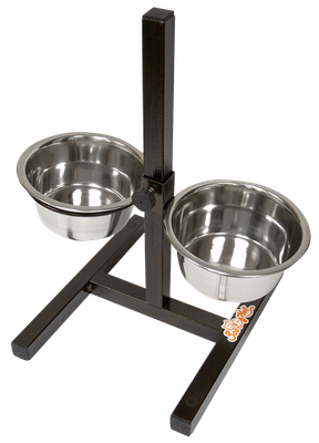 Подставка для мисок ZOONIK 08827-1 (бронзовый, с мисками) - 