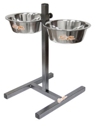 Подставка для мисок ZOONIK 08865-2 (металлик, с мисками) - 