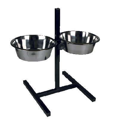 Подставка для мисок ZOONIK 08868 (черный, с мисками) - 