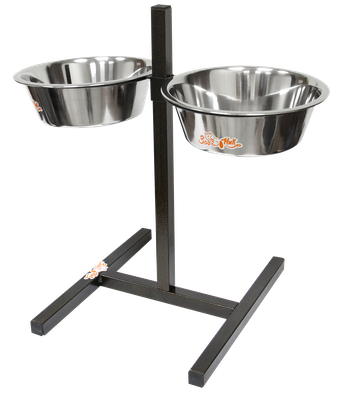 Подставка для мисок ZOONIK 08868-1 (бронзовый, с мисками) - 