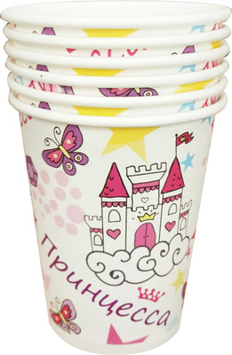 Набор бумажных стаканов Лекс Замок (6шт, 200мл) - 