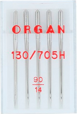 Набор игл для бытовой швейной машины Organ Универсальные 5105090 № 90 (5шт) - 