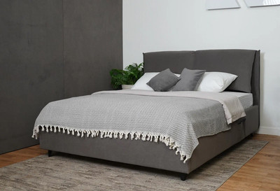 Двуспальная кровать ДСВ Венеция 1.6  (графит софт) - 