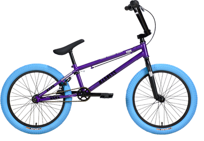 Велосипед STARK Madness BMX 4 2024 (серо-фиолетовый/черный/синий, разобранный, в коробке) - 