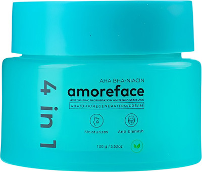 Крем для лица Amoreface AHA BHA-Niacin Regeneration Cream 4в1 с ниацином и кислотами (100г) - 