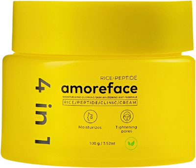 Крем для лица Amoreface Rice-Peptide Clinic Cream 4в1 с пептидами и экстрактом риса (100г) - 