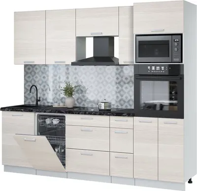 

Кухонный гарнитур, Мила Лайт 2.45-ПМ3