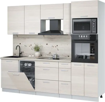 

Кухонный гарнитур, Мила Лайт 2.45-ПМ3