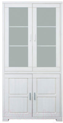Шкаф с витриной Dipriz Мэдисон Д 1148 (белый воск)