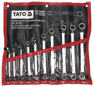 Набор ключей Yato YT-0250