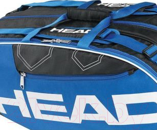 Спортивная сумка Head Elite 6R Combi / 283343 (черный/синий)