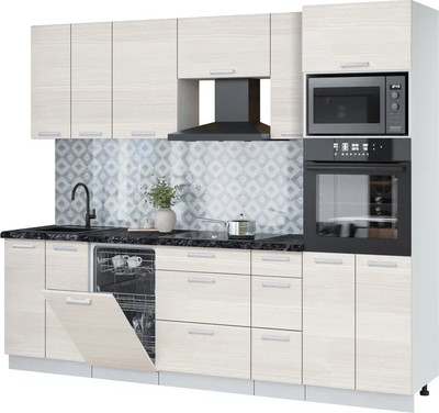 

Кухонный гарнитур, Мила Лайт 2.55-ПМ3