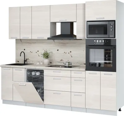 

Кухонный гарнитур, Мила Лайт 2.55-ПМ3